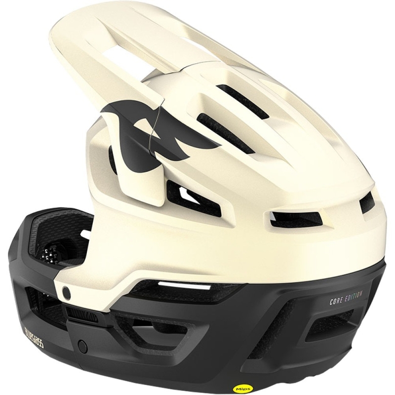 Kask rowerowy Fullface Bluegrass Vanguard Core MIPS biało-czarny