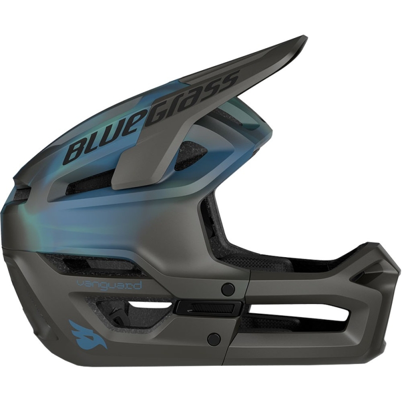 Kask rowerowy Fullface Bluegrass Vanguard Core MIPS szaro-niebieski