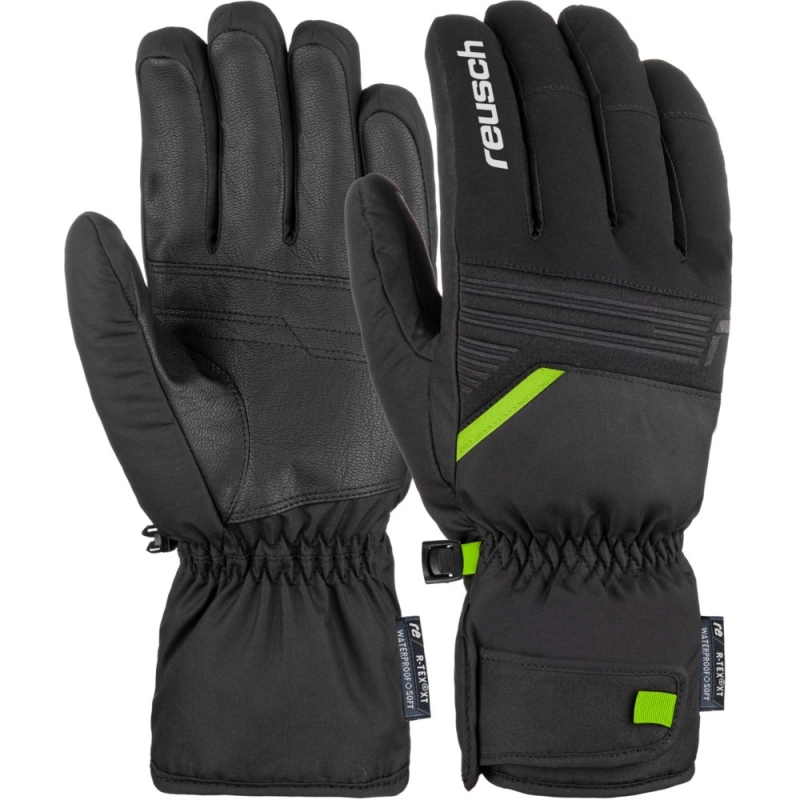 Rękawice narciarskie Reusch Bradley R-TEX XT czarno-zielone