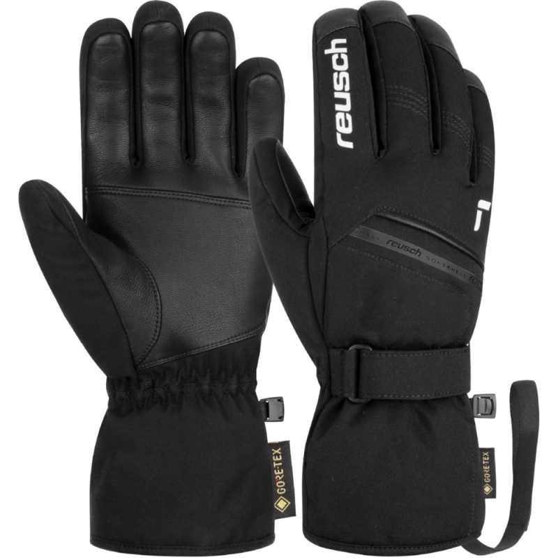 Rękawice narciarskie Reusch Morris Gore-Tex czarno-białe