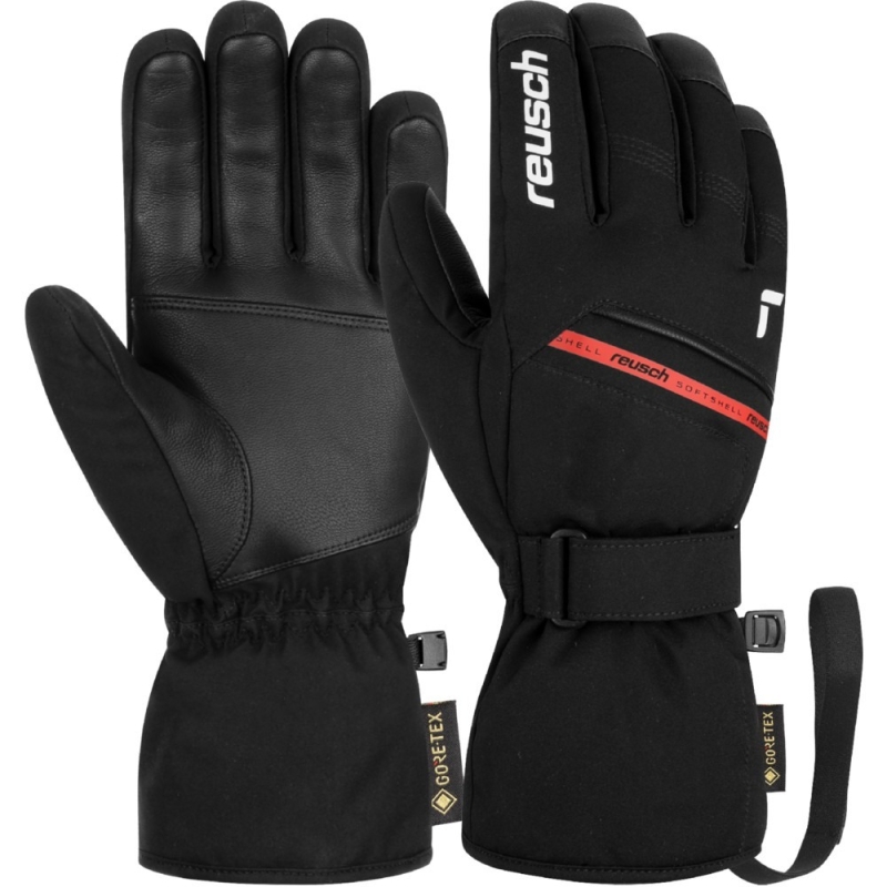 Rękawice narciarskie Reusch Morris Gore-Tex czarno-czerwone