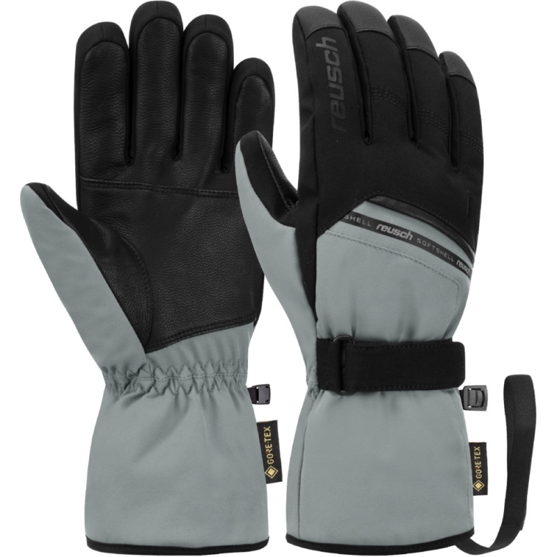 Rękawice narciarskie Reusch Morris Gore-Tex szaro-czarne