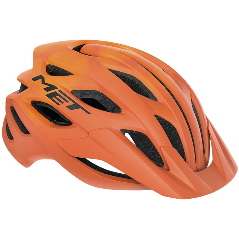 Kask rowerowy MET Veleno pomarańczowy
