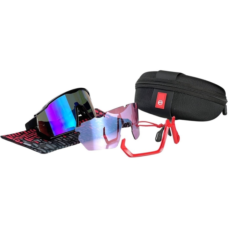 Okulary rowerowe Accent Shot fotochromowe czarne