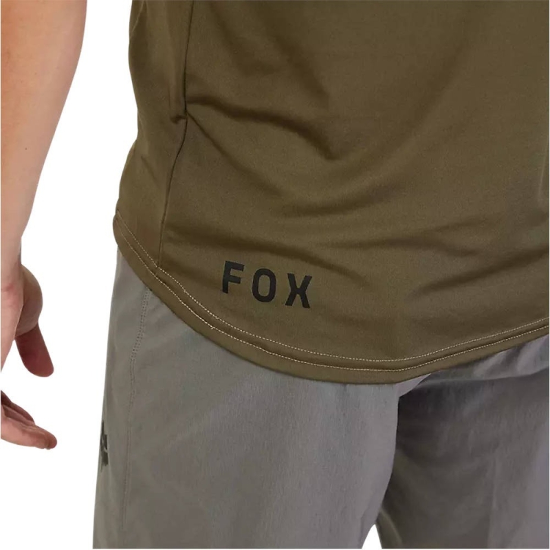 Koszulka rowerowa Fox Ranger Lab Head oliwkowa