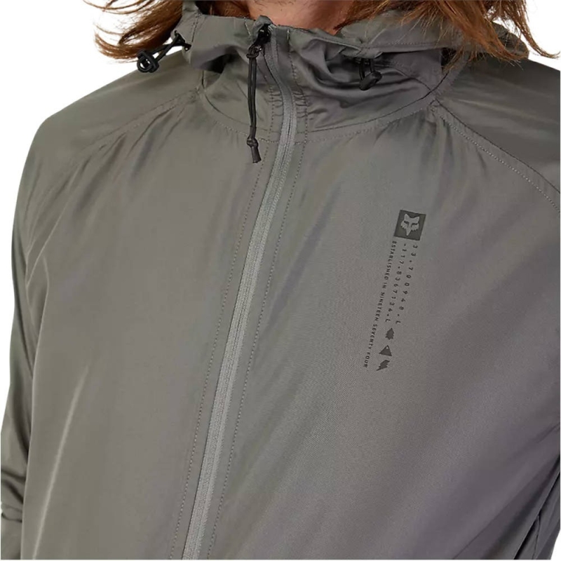 Kurtka wiatrówka Fox Base Over Windbreaker szara