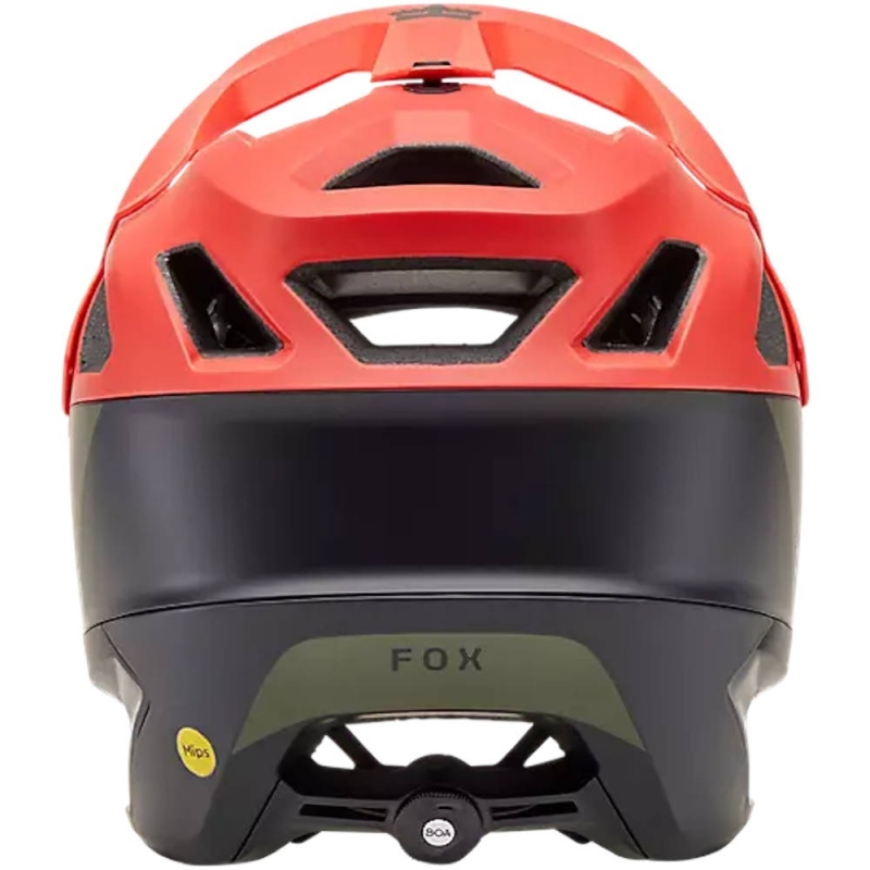 Kask rowerowy Fox Dropframe Pro NYF MIPS czerwono-czarny