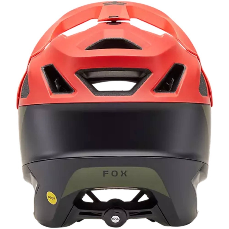 Kask rowerowy Fox Dropframe Pro Nyf MIPS czerwono-czarny