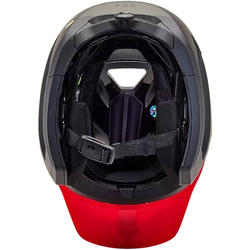 Kask rowerowy Fox Dropframe Pro NYF MIPS czerwono-czarny