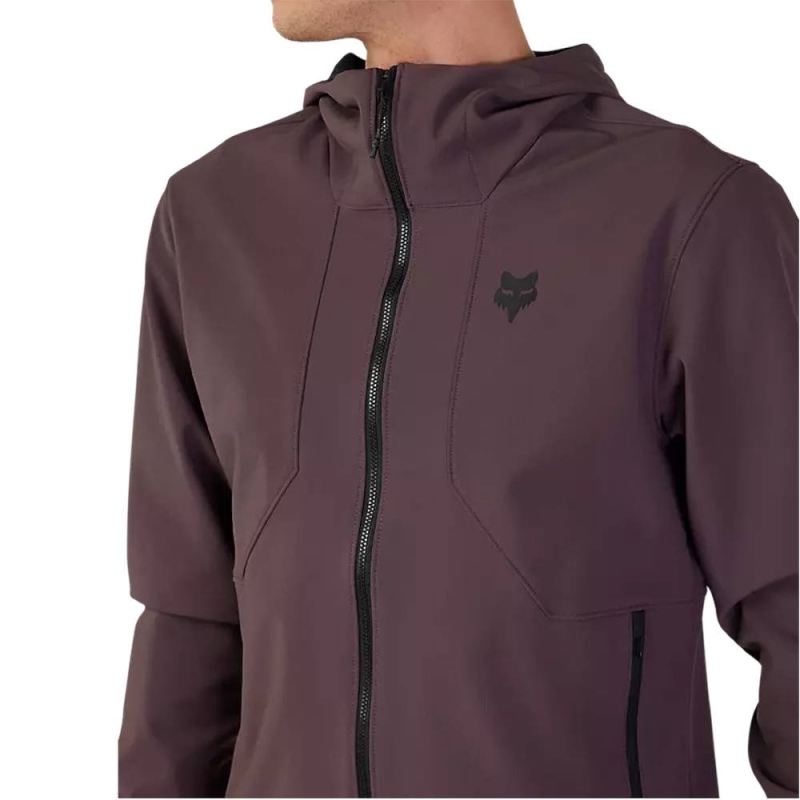 Kurtka rowerowa Fox Ranger Fire Hoodie purpurowa