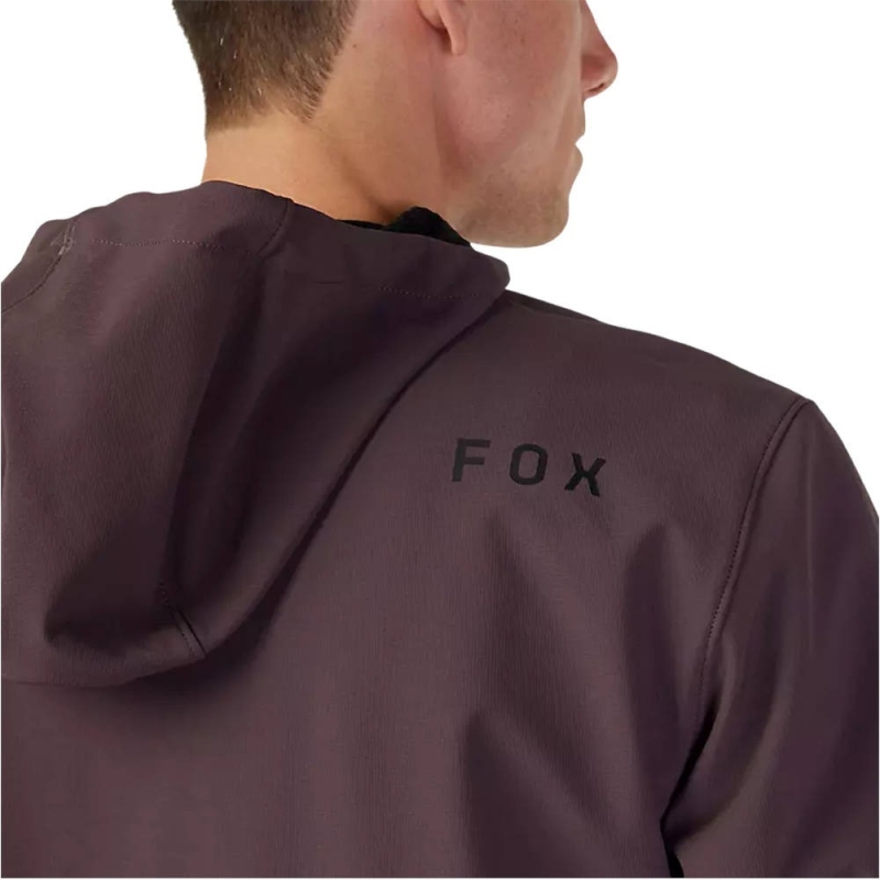 Kurtka rowerowa Fox Ranger Fire Hoodie purpurowa