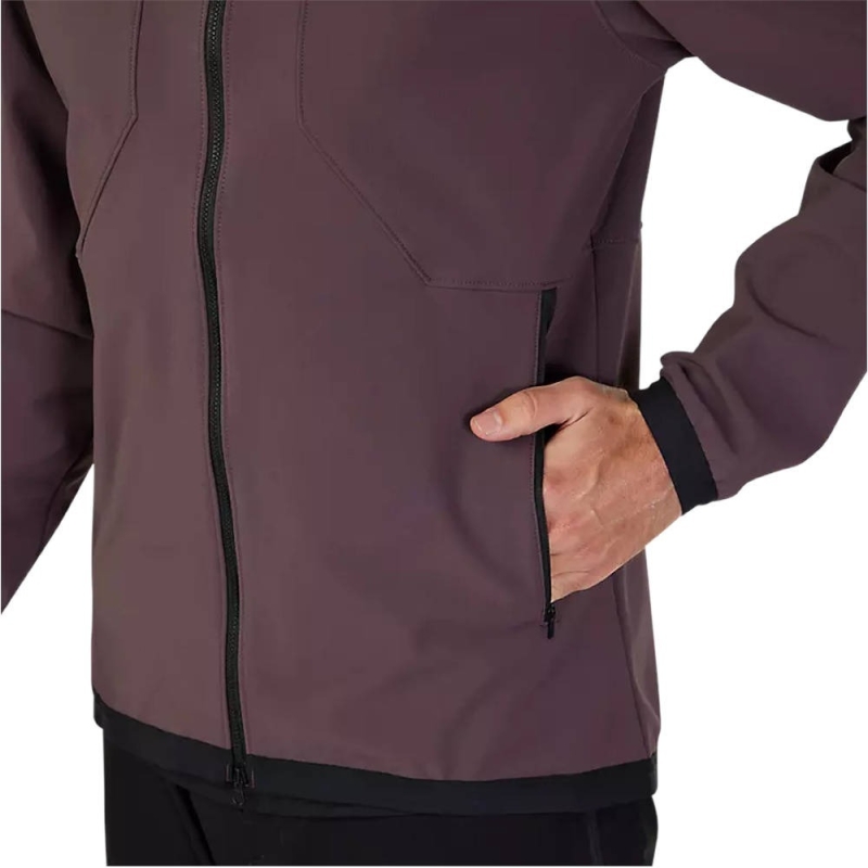 Kurtka rowerowa Fox Ranger Fire Hoodie purpurowa