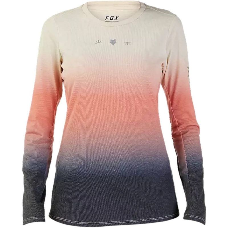 Koszulka rowerowa damska z długim rękawem Fox Lady Ranger Lunar Drirelease Bone