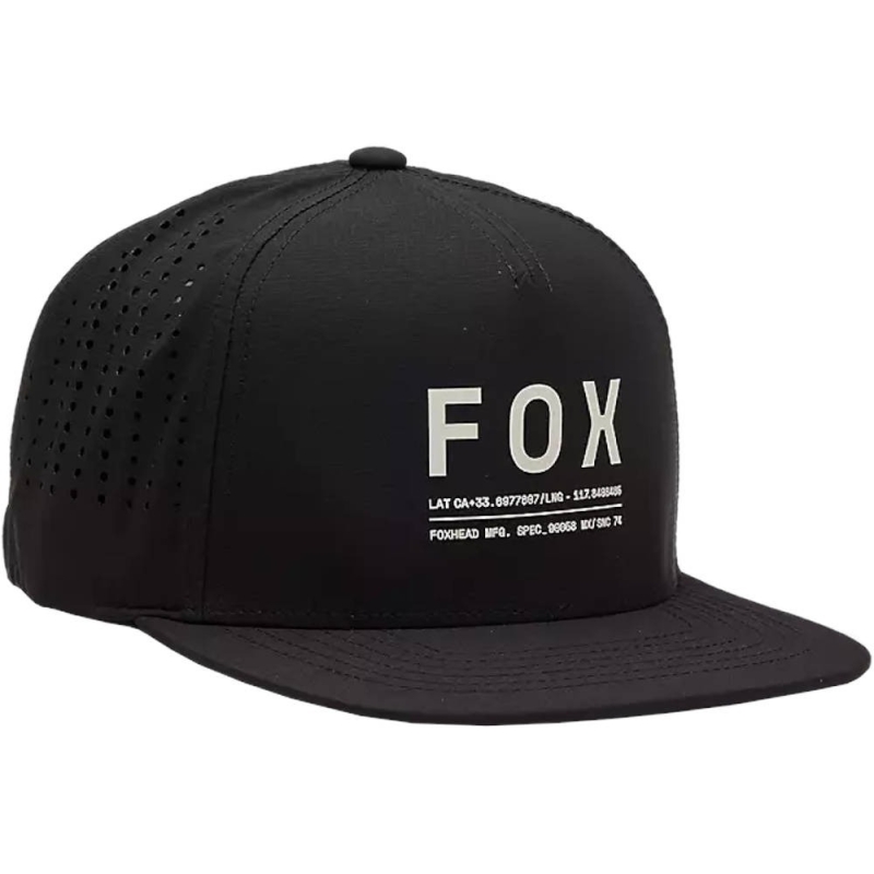 Czapka z daszkiem Fox Non Stop Tech Snapback czarna