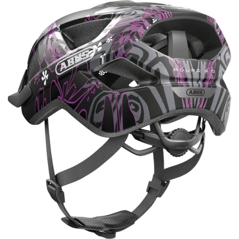 Kask rowerowy Abus Aduro 3.0 czarno-różowy