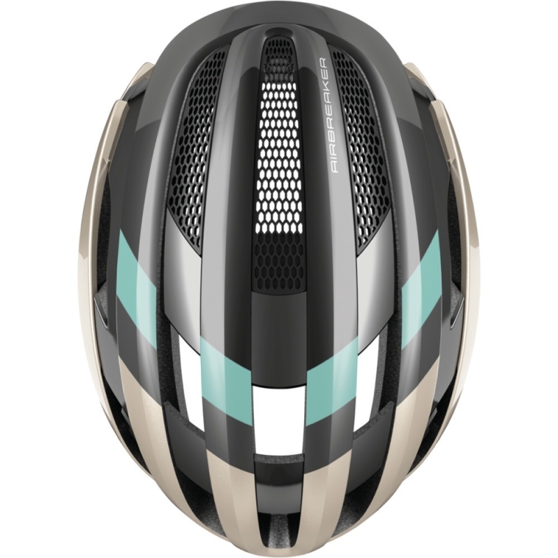 Kask rowerowy Abus AirBreaker białozłoty