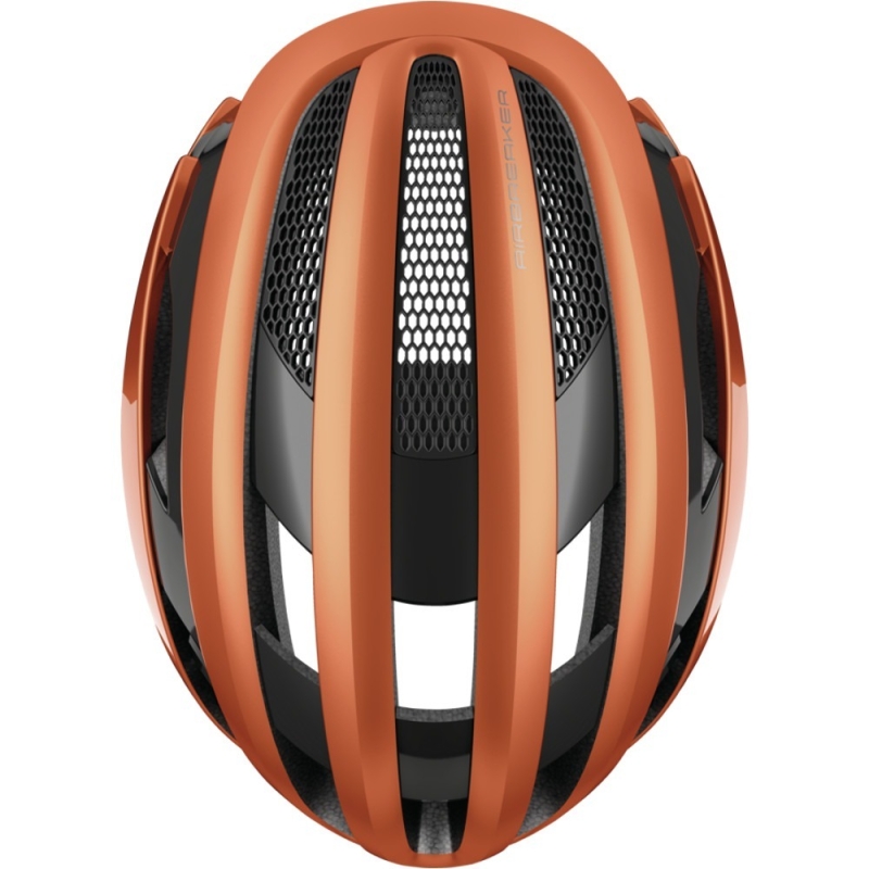 Kask rowerowy Abus AirBreaker brązowo-pomarańczowy