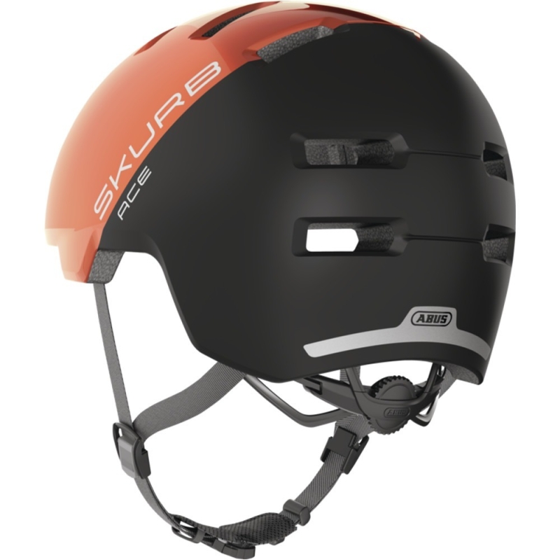 Kask rowerowy orzech Abus Skurb ACE pomarańczowo-czarny