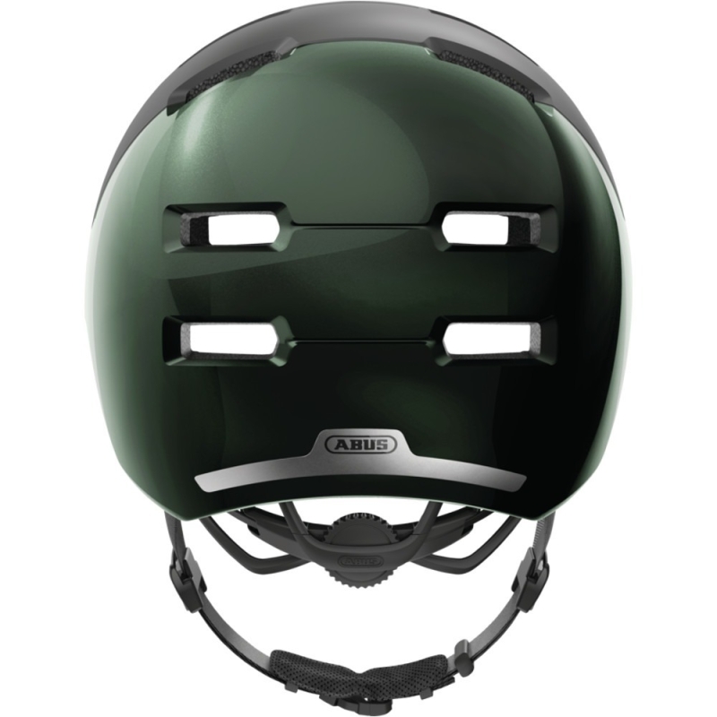 Kask rowerowy orzech Abus Skurb ACE czarno-zielony