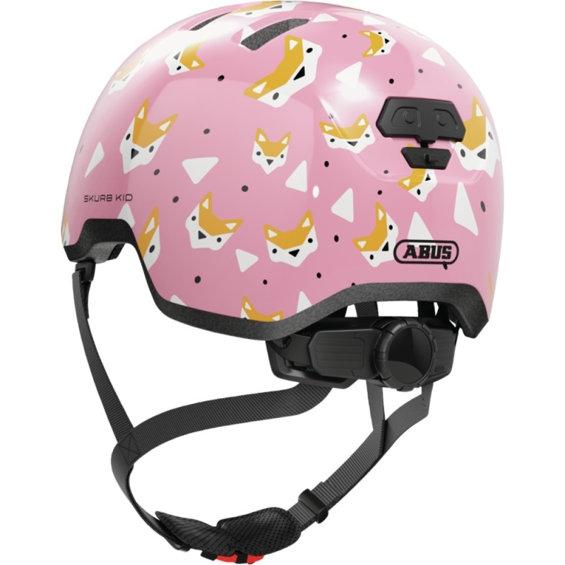 Kask rowerowy orzech Abus Skurb Kid rose foxes