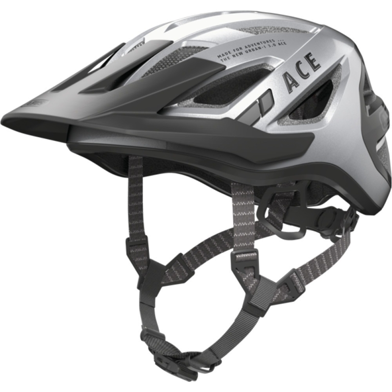 Kask rowerowy Abus Urban-I 3.0 ACE srebrny