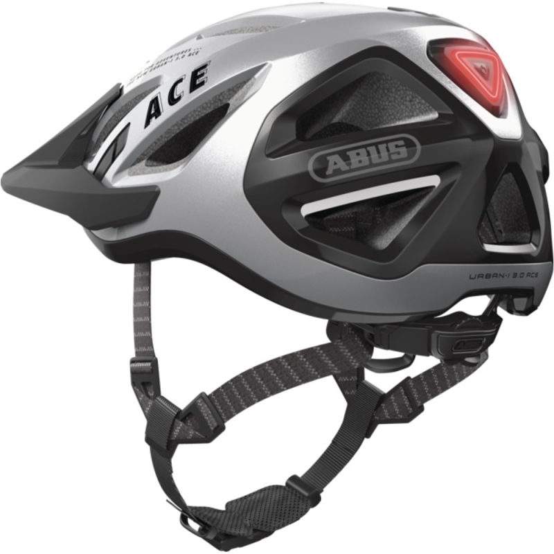 Kask rowerowy Abus Urban-I 3.0 ACE srebrny