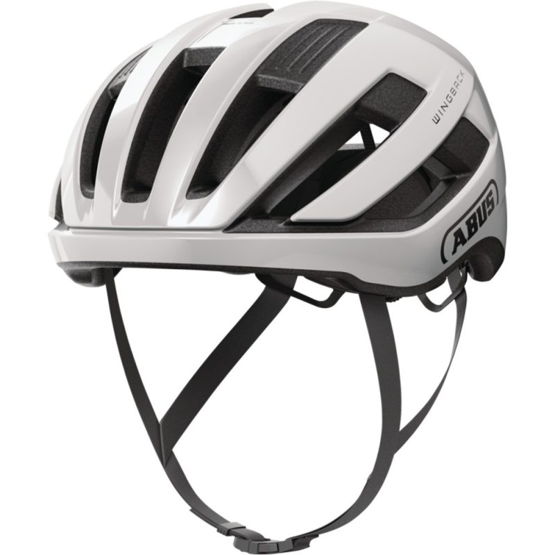 Kask rowerowy Abus WingBack biało-czarny