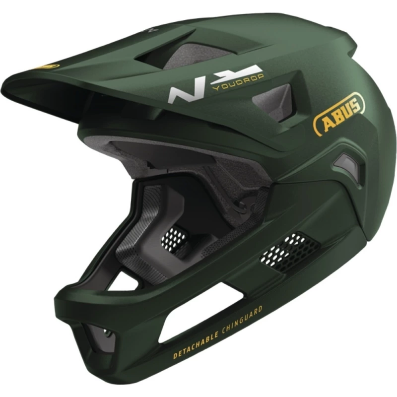 Kask rowerowy Fullface Abus YouDrop moss green