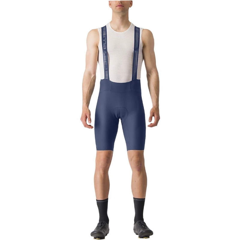 Spodenki rowerowe Castelli Espresso niebieskie