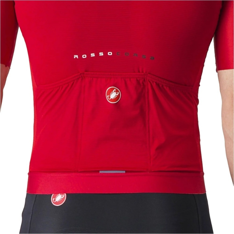 Koszulka rowerowa Castelli Aero Race 7.0 czerwona