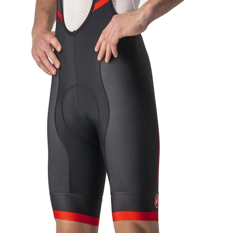 Spodenki rowerowe Castelli Competizione Kit czarno-czerwone