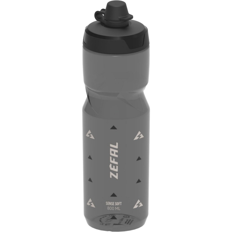 Bidon Zefal Sense Soft 80 No-Mud Bottle czarno-przezroczysty