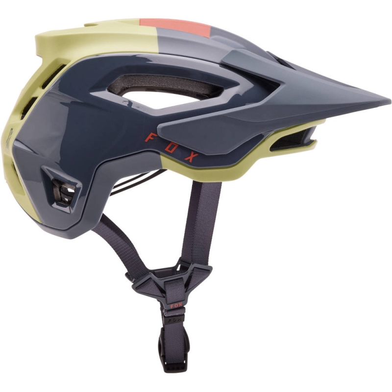 Kask rowerowy Fox Speedframe Pro Klif MIPS szaro-zielony