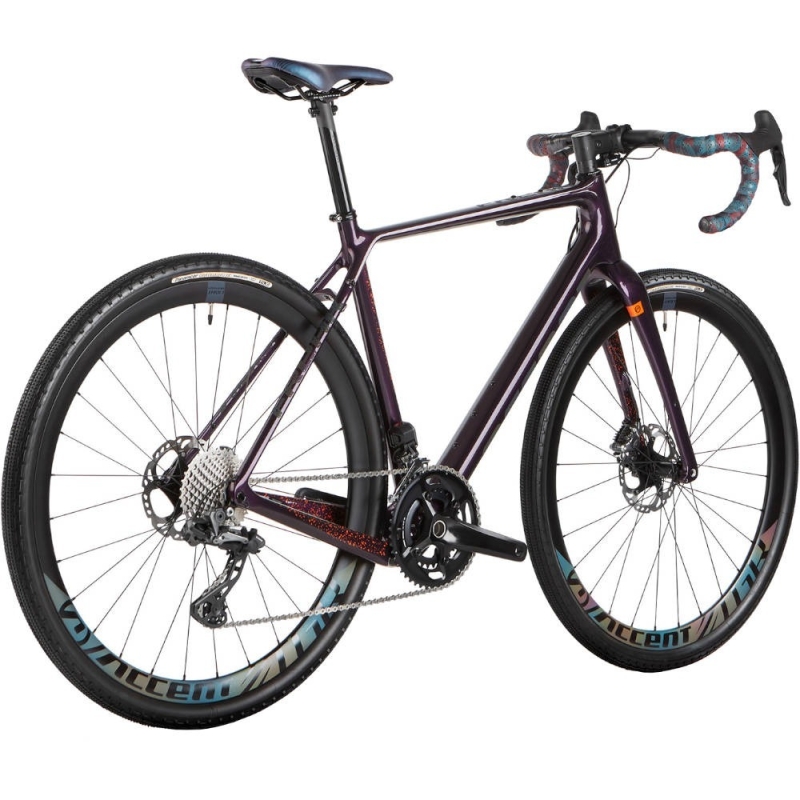 Rower gravel Accent Freak Carbon GRX Di2 fioletowy