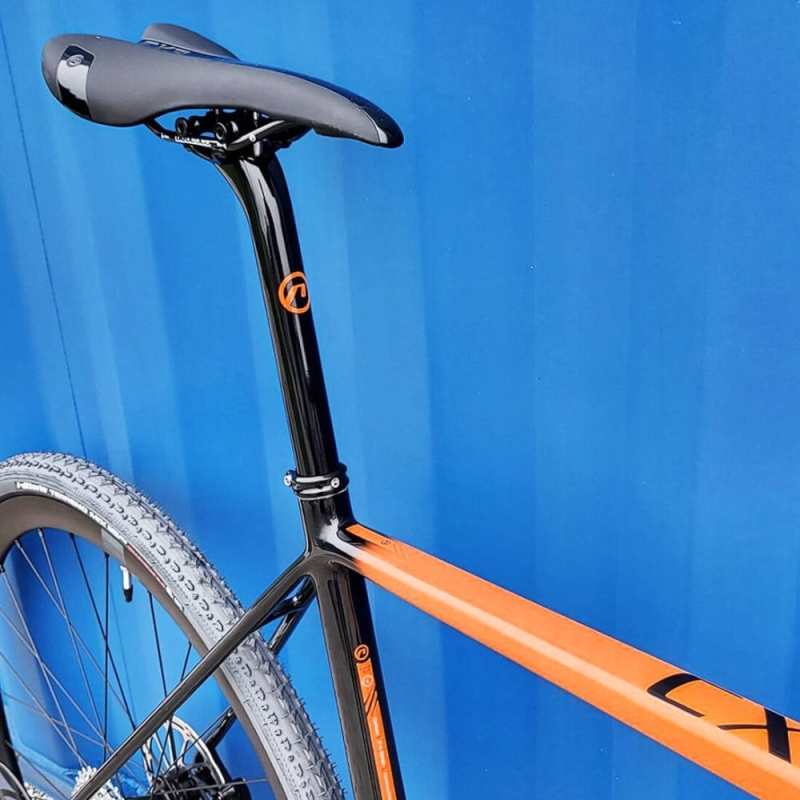 Rower gravel Accent CX-One Carbon TGR Rival pomarańczowy