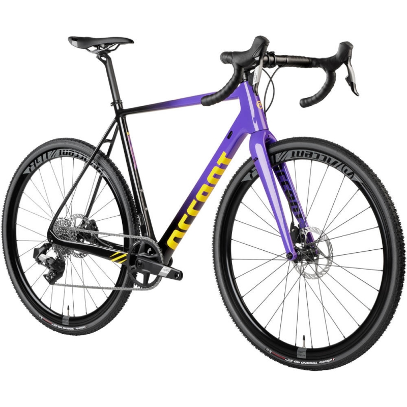 Rower gravel Accent CX-One Carbon Apex AXS fioletowo-czarny