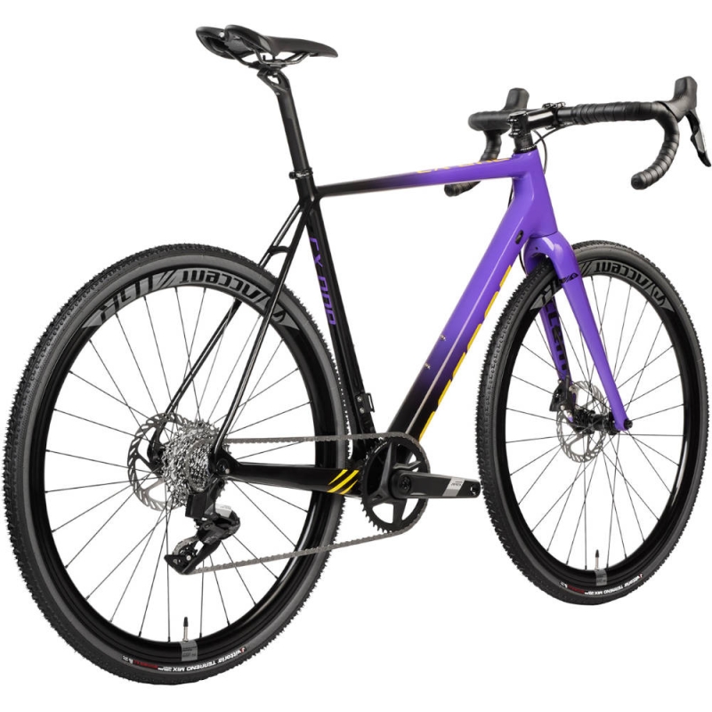 Rower gravel Accent CX-One Carbon Apex AXS fioletowo-czarny