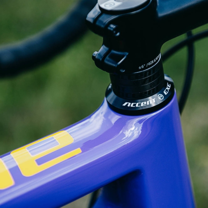 Rower gravel Accent CX-One Carbon Apex AXS fioletowo-czarny