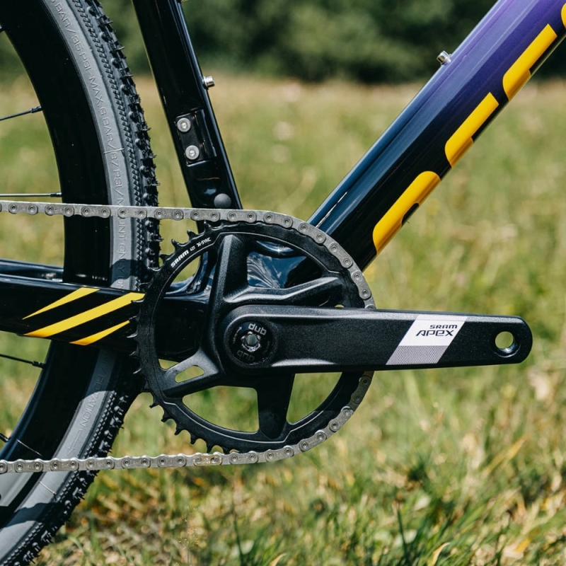 Rower gravel Accent CX-One Carbon Apex AXS fioletowo-czarny