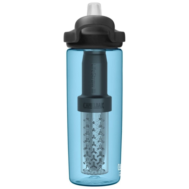 Butelka Camelbak Eddy+ z filtrem LifeStraw niebieska