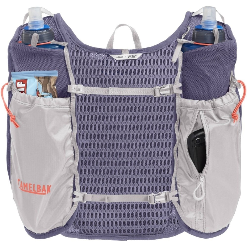 Kamizelka do biegania damska Camelbak Trail Run Vest srebrno-fioletowa