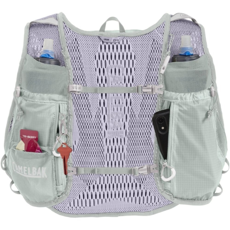 Kamizelka do biegania damska Camelbak Zephyr Pro Vest szaro-lawendowa