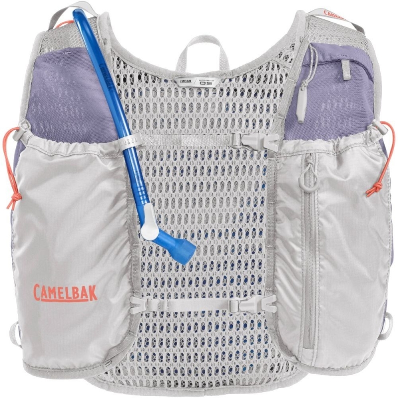 Kamizelka do biegania damska z bukłakiem Camelbak Circuit Run Vest srebrno-fiole