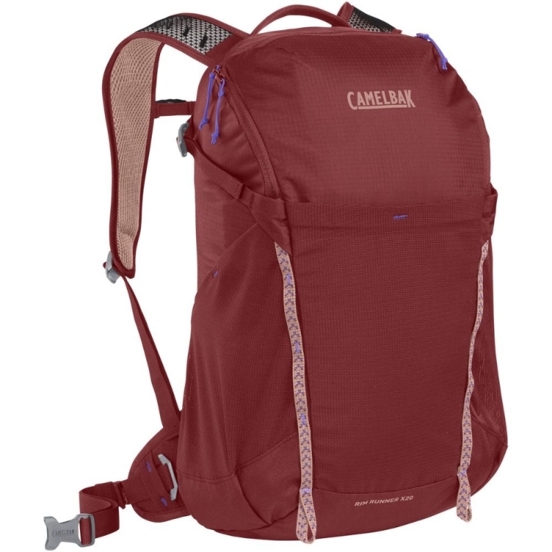 Plecak turystyczny damski z bukłakiem Camelbak Rim Runner X20 Terra czerwony