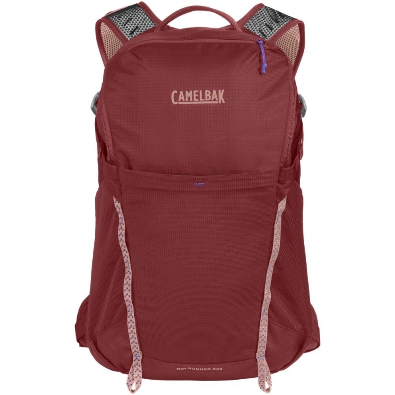 Plecak turystyczny damski z bukłakiem Camelbak Rim Runner X20 Terra czerwony