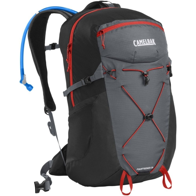 Plecak turystyczny z bukłakiem Camelbak Fourteener 26 szaro-czerwony