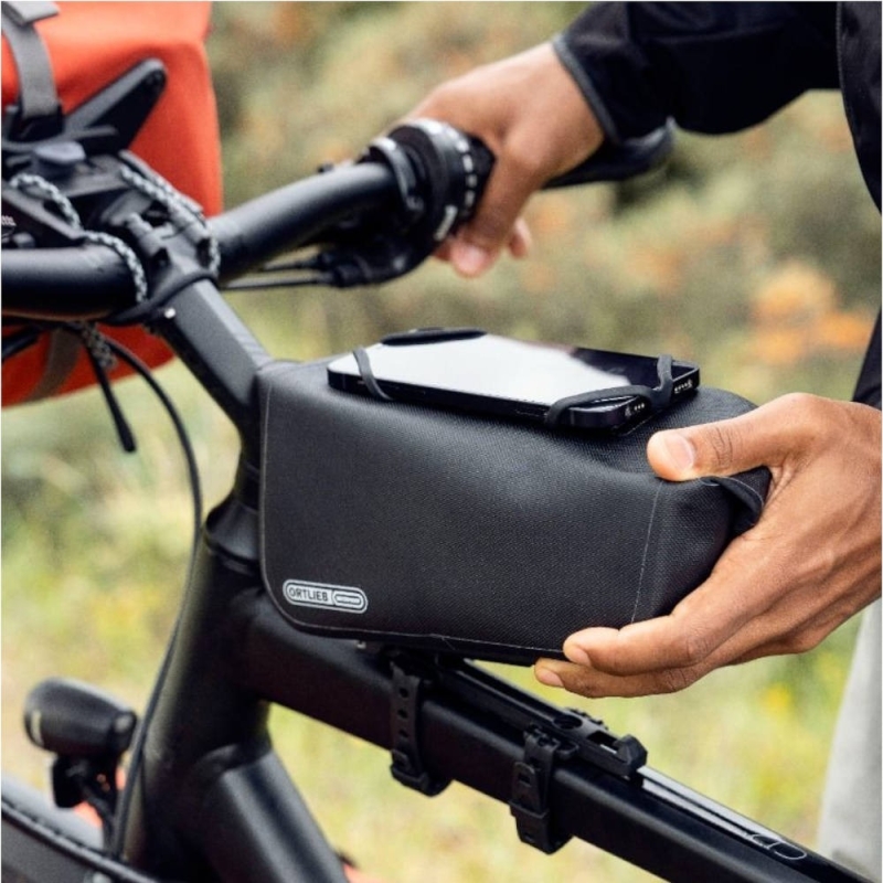 Torba na ramę Ortlieb TopTube-Bag z uchwytem na telefon czarna