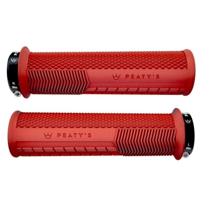 Gripy Peatys Monarch Knurl Thick czerwone