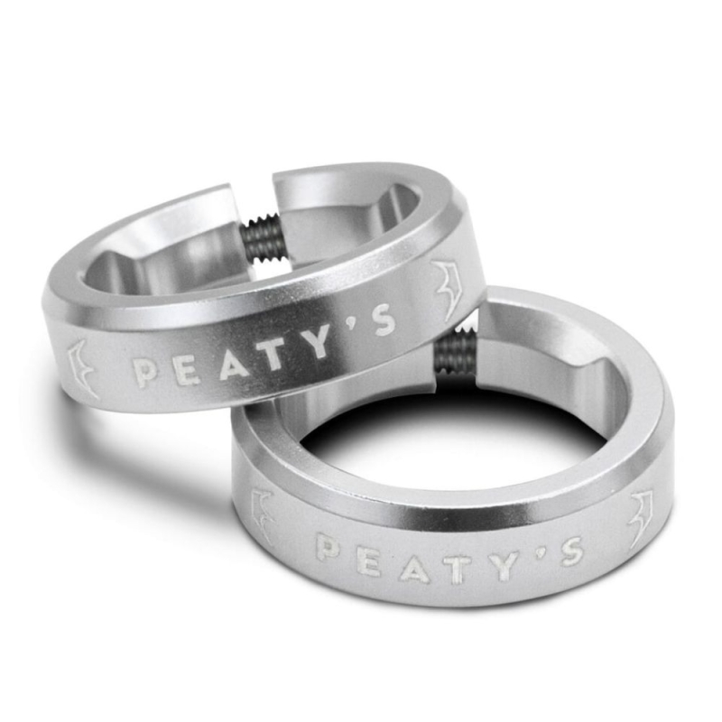 Obejmy Peatys Monarch srebrne