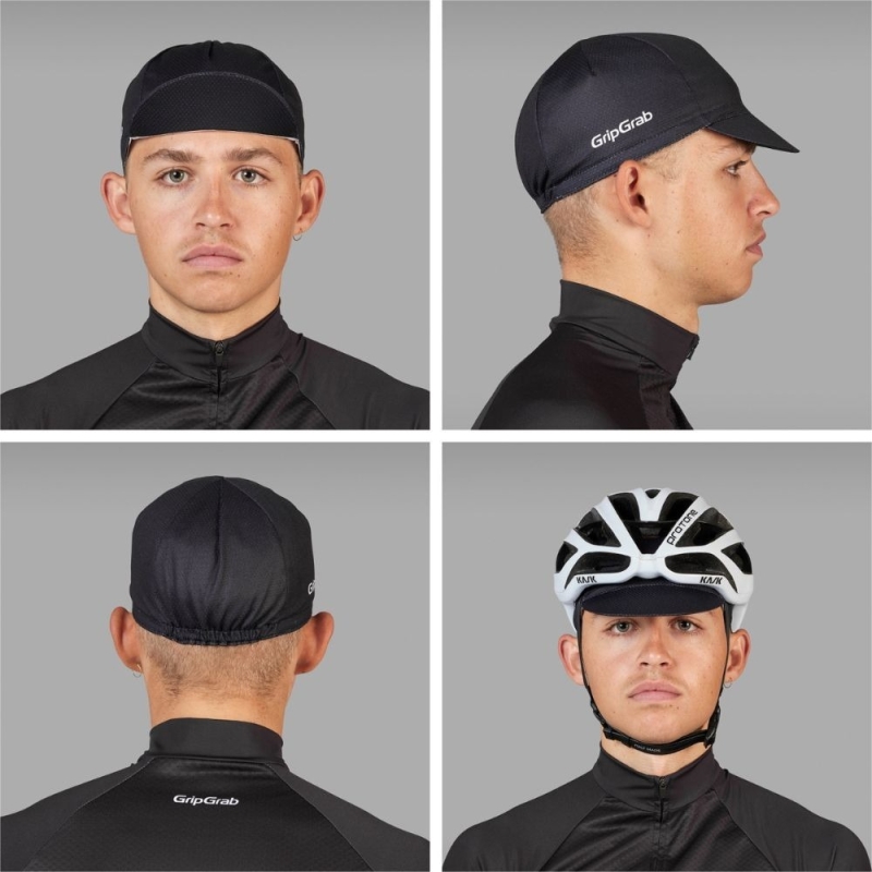 Czapka kolarska GripGrab Lightweight Summer czarna